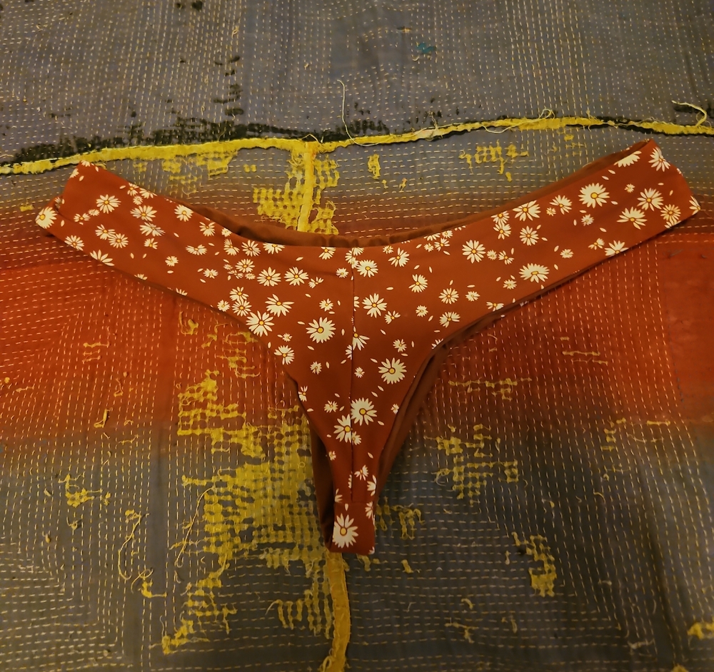 Womens floral X small reversible bikini bottom